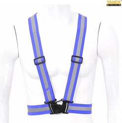 Yanek Reflective Safety Vest Belt, Blue