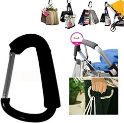 Stroller Hook Organizer Accessories ror Hanging Diaper, Shopping Bags, Purses, Black