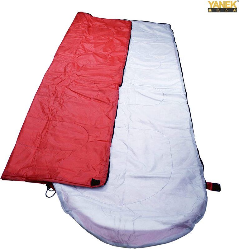 Yanek Cotton Lightweight & Water Resistant Sleeping Bag, Red