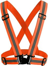 Reflective High Visibility Safety Vest, Orange, One Size