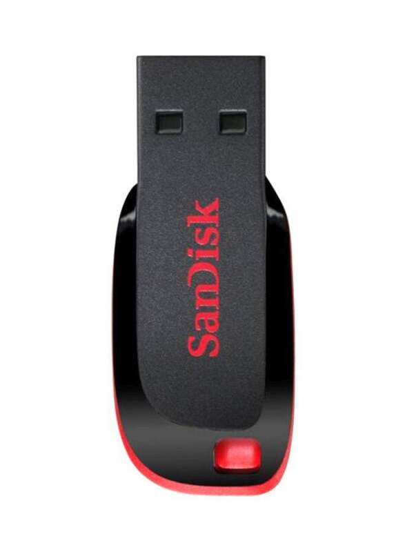 SanDisk 128GB Cruzer Blade USB Flash Drive, Black/Red