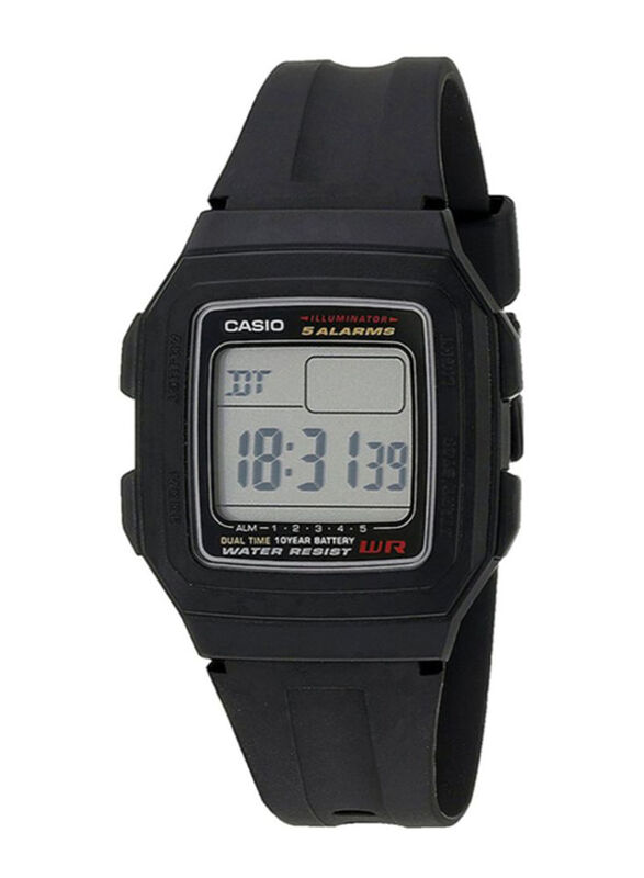 Casio Men's Resin Digital Watch 34mm Smartwatch, Black
