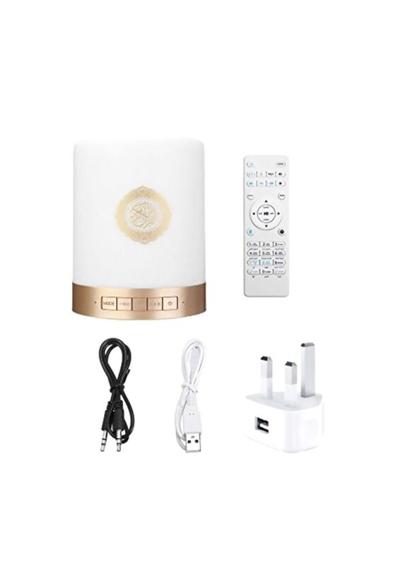 

Generic Bluetooth Lamp Speaker, White/Gold