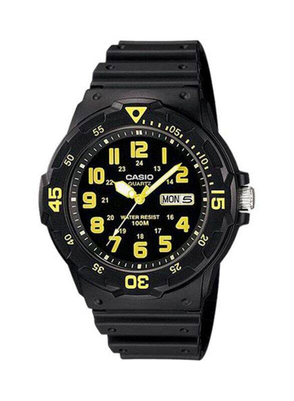 

Casio Enticer Analog Watch for Men with Resin Band, Water Resistant & Chronograph, MRW-200H-9BDF, Black