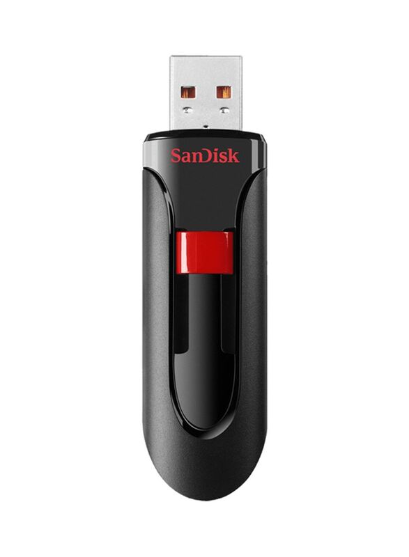 SanDisk 16GB Cruzer Glide USB Flash Drive, Black/Red