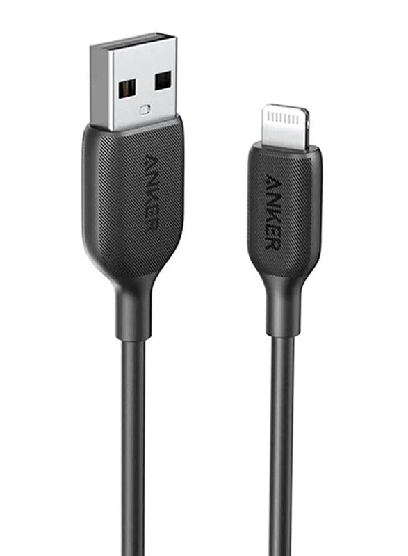 

Anker 1.8-Meter Powerline III Lightning Cable, USB Type A Male to Lighting for Apple Devices, Black