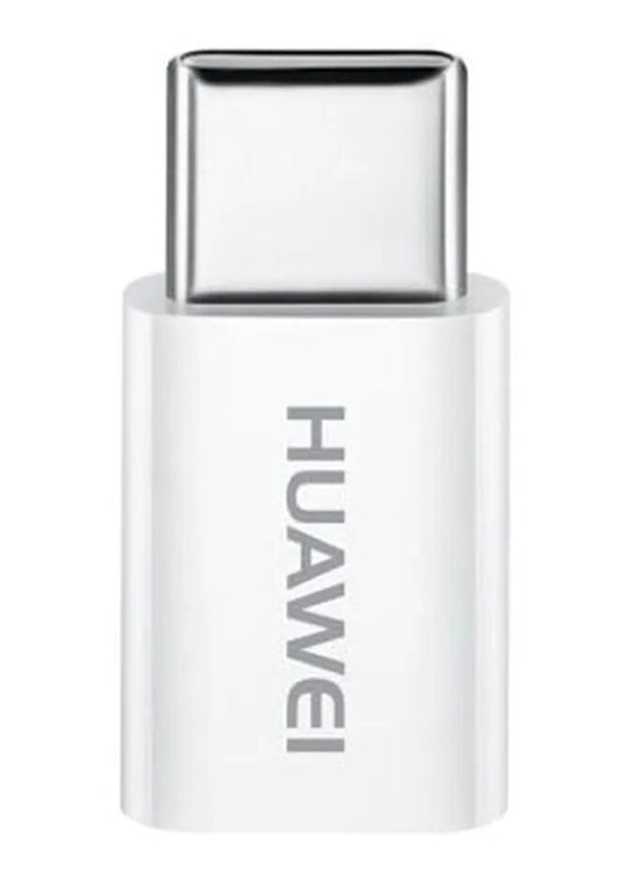 Huawei USB Type-C Adapter, Micro USB to USB Type-C for Smartphone/Tablets, White