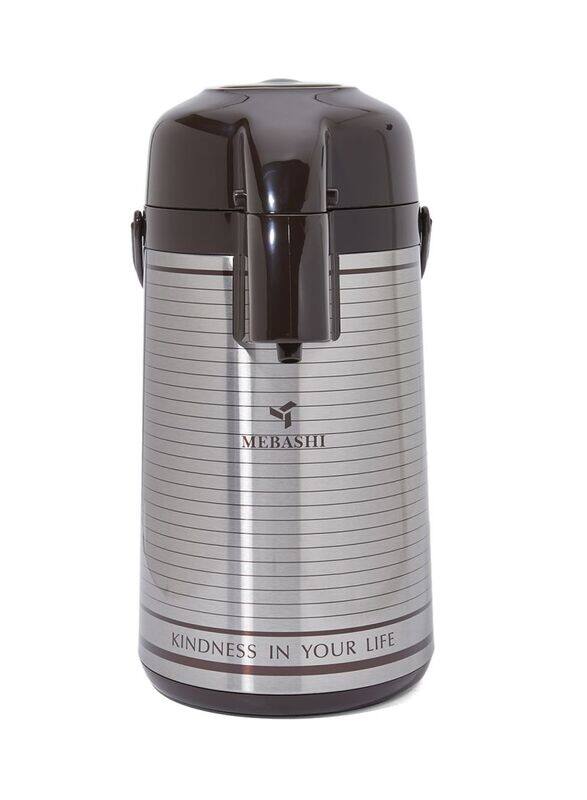 

Mebashi 3 Ltr Stainless Steel Vacuum Flask, ME-HXD3001S, Silver/Grey