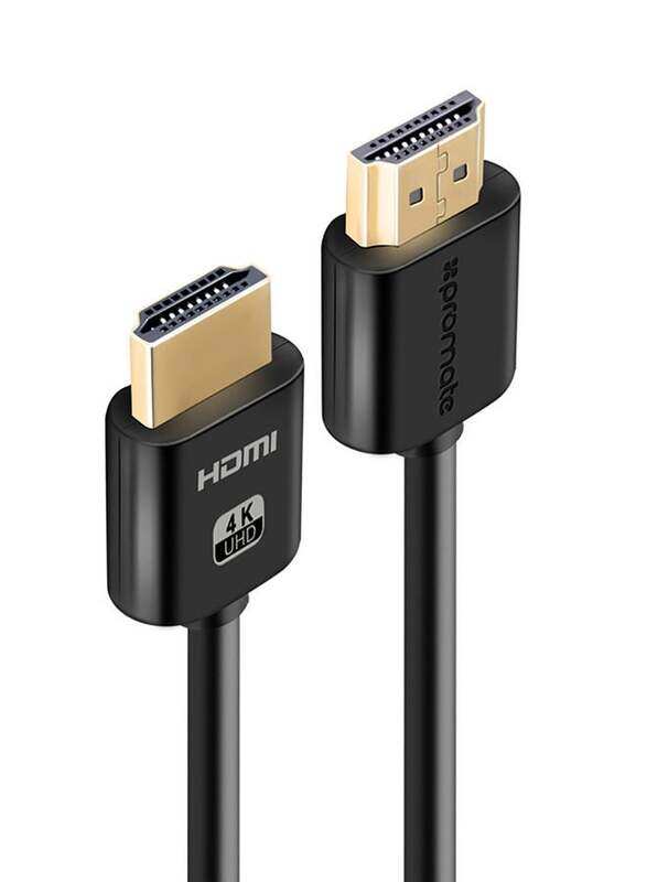 

Promate 1.5 Meters 4K HDMI Audio Video Cable, Black