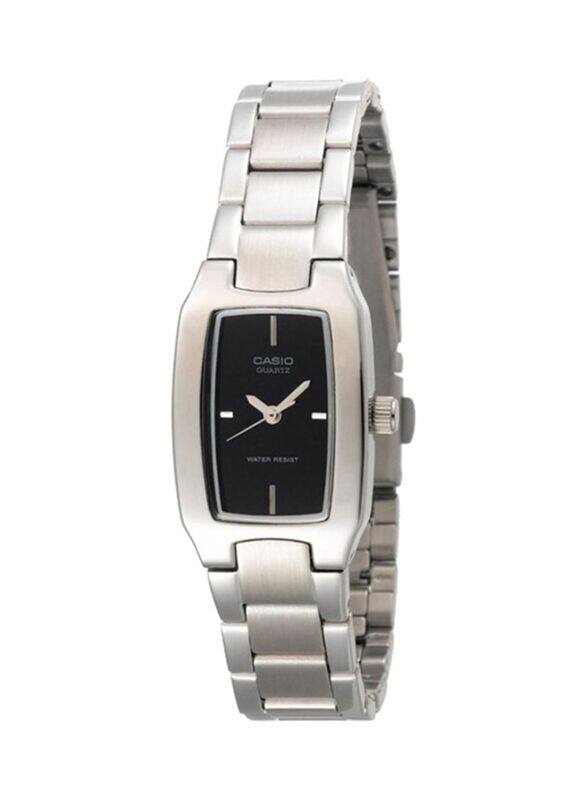 

Casio Enticer Analog Wrist Watch for Women with Stainless Steel Band, Water Resistant, LTP-1165A-1CDF, Silver-Black