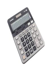 Casio 12-Digits Dual Power Calculator, DS-2B, Grey/Black
