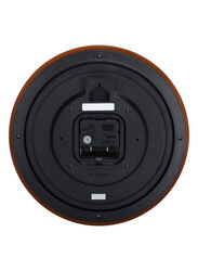 Casio IQ-126-5DF Round Shaped Analog Wall Clock, Brown/White/Black