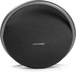 Harman Kardon Onyx Studio 7 Portable Stereo Bluetooth Speaker, Multi-Directional Soundscape, Enhanced Audio Power, Anodized Aluminum Handle, 8 Hours Battery, Dual Sound - Black