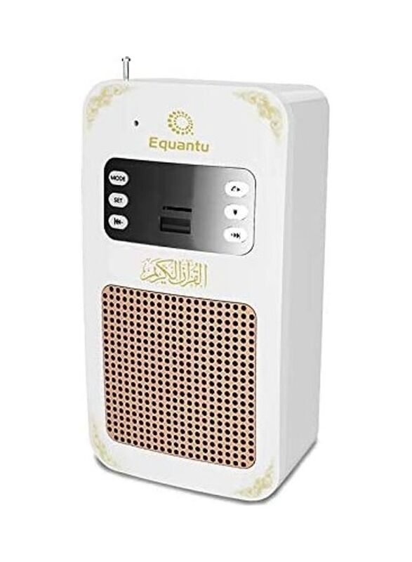 Portable Quran Bluetooth Speaker, White