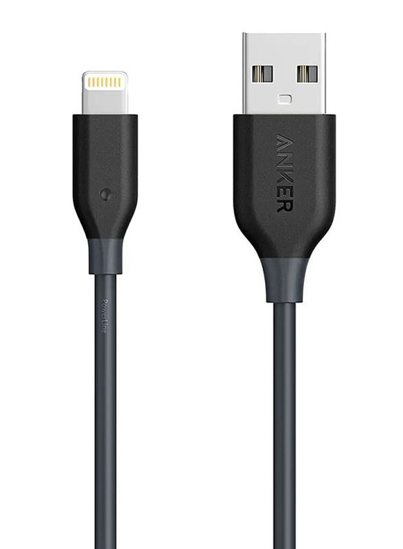 Anker 3-Feet PowerLine Lightning Charging Cable, USB Type A Male to Lighting for Apple Devices, Black