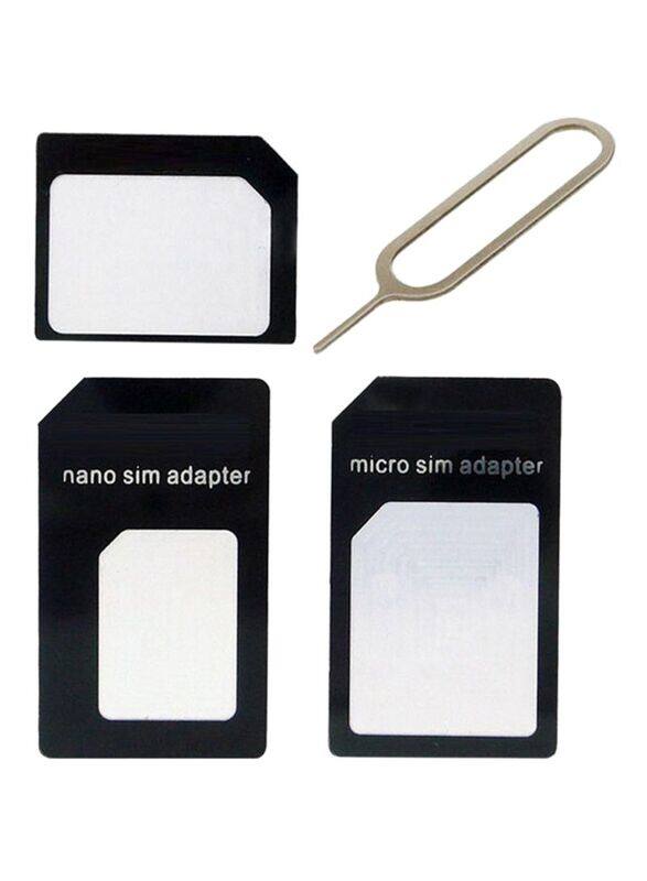 

Universal Nano & Micro Standard SIM Card Adapters, Black