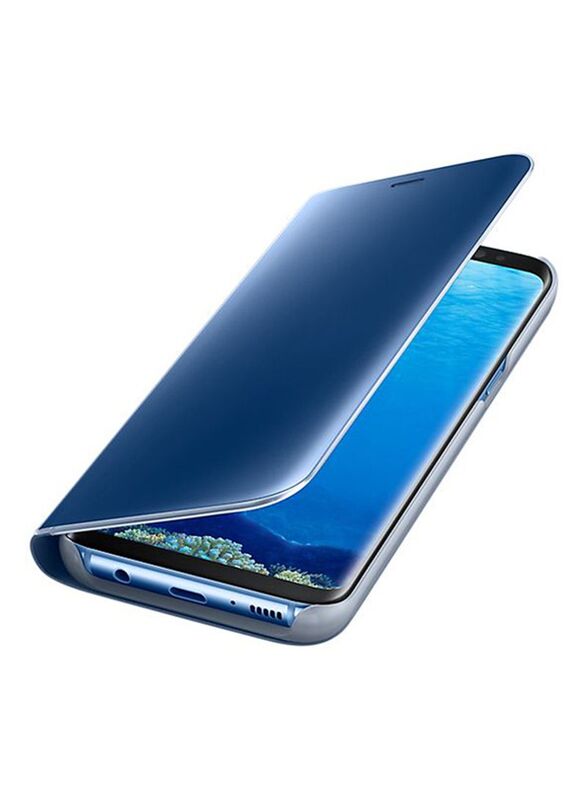 Samsung Galaxy S8+ Flip Case Cover with Stand, Blue