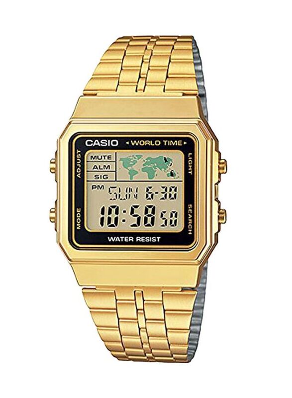 Casio calculator cheap watch rose gold