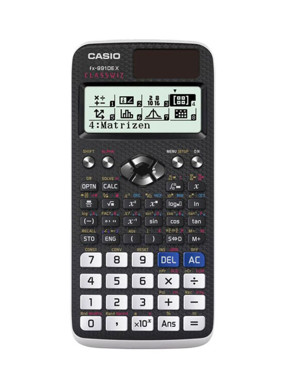 

Casio Classwiz Scientific Calculator, FX-991ARX, Black