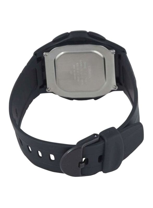 Casio Men's Silicone Digital Watch 40mm Smartwatch, Black