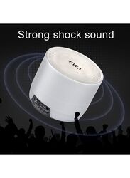 Portable Wireless Speaker with Passive Subwoofer, Silver
