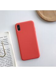 Apple iPhone XS Max Silicone Mobile Phone Case Cover, Coral Red