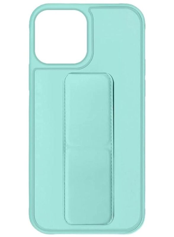 Zolo Apple iPhone 12 Pro Finger Grip Holder & Protective Mobile Phone Case Cover, Aqua Green