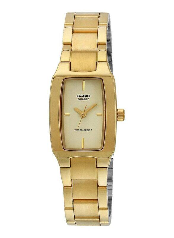 

Casio Enticer Analog Watch for Women with Stainless Steel Band, LTP-1165N-9CRDF, Gold