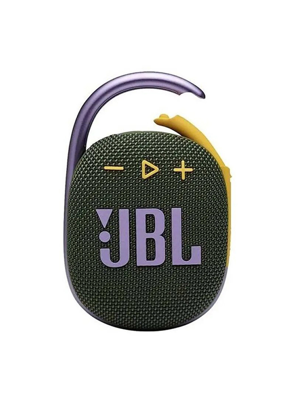 JBL Clip 4 IP67 Water Resistant Portable Bluetooth Speaker, Green