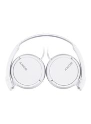 Sony Wired On-Ear Noise Cancelling Headband with Mic, White