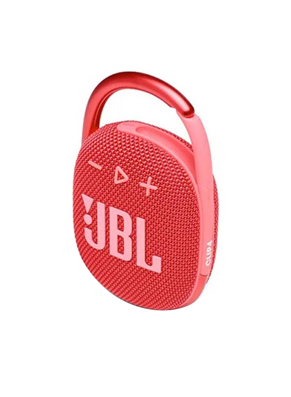 JBL Clip 4 IP67 Water Resistant Portable Bluetooth Speaker, Blue/Coral