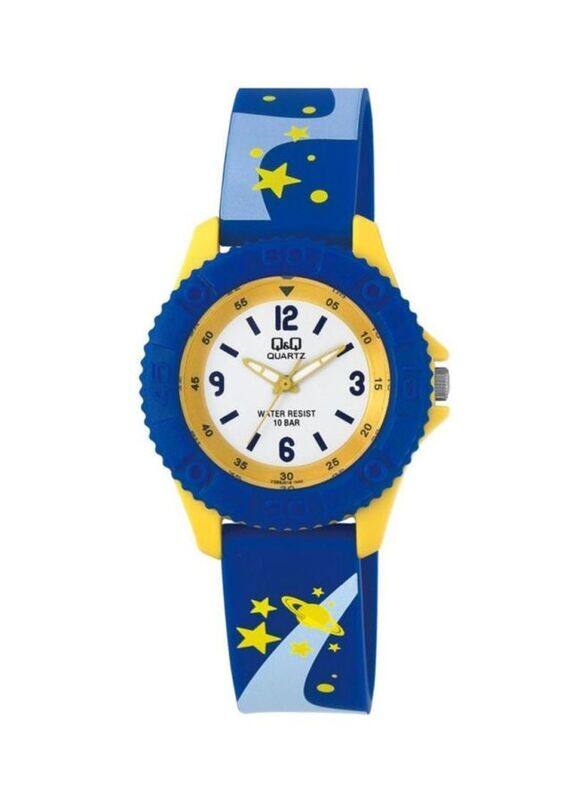 

Q&Q Analog Watch for Boys with Rubber Band, VQ96J018Y, Blue