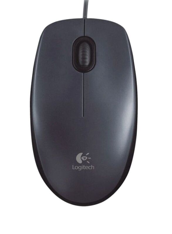Logitech M90 Optical Wired Mouse, Black