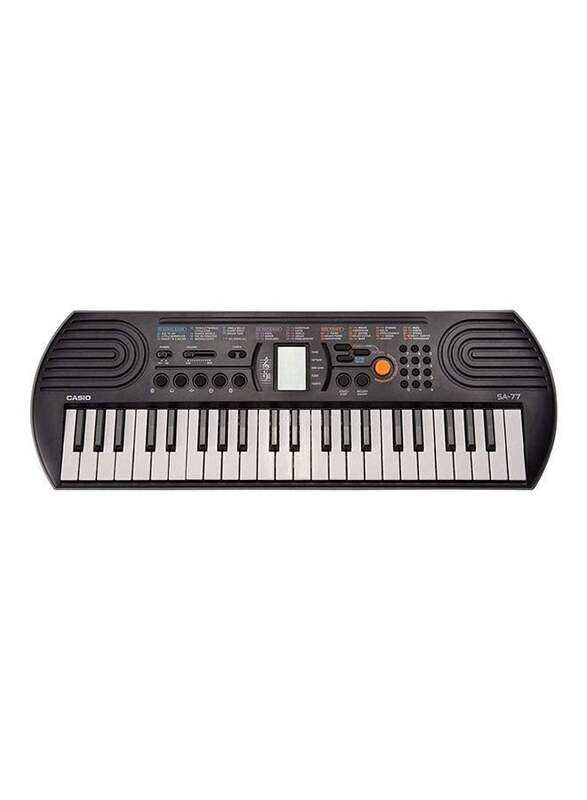 

Casio SA-77 Electronic Musical Keyboard, 42 Keys, Black/White