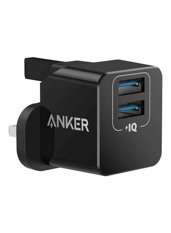 

Anker PowerPort Mini Dual Port USB Charger, 2620K12, Black