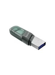 SanDisk 128GB iXpand USB Flash Drive, Green/Silver