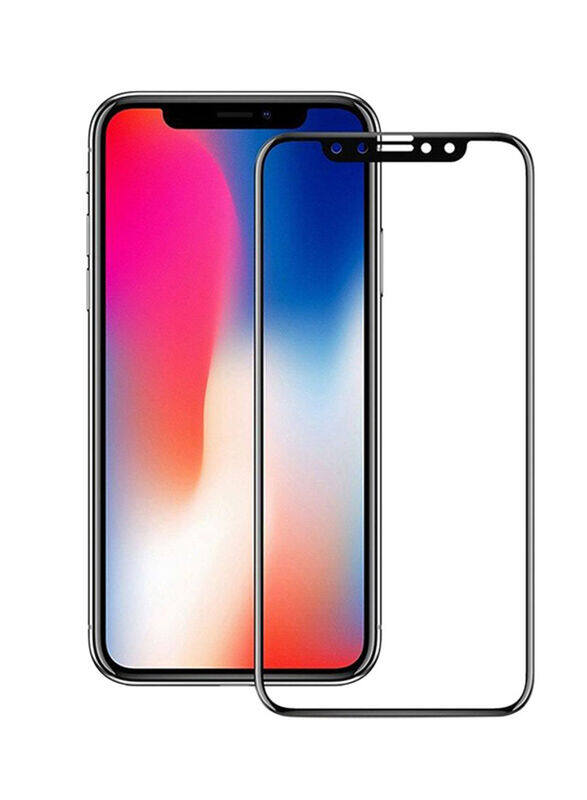 

Generic Apple iPhone X Tempered Glass Screen Protector, PK2 5565, Clear/Black