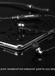 Lenovo HE05 Wireless Neckband In-Ear Noise Cancelling Earphones with Mic, Black