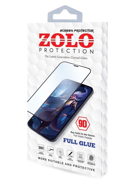 Zolo Huawei Y7 Pro 2019 9D Mobile Phone Tempered Glass Screen Protector, Clear