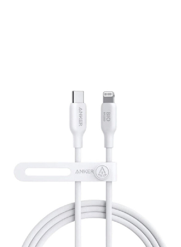 

Anker 3-Feet 542 Lightning Bio-Based Cable, USB Type-C to Lightning for Smartphones/Tablets, A80B1H21, White