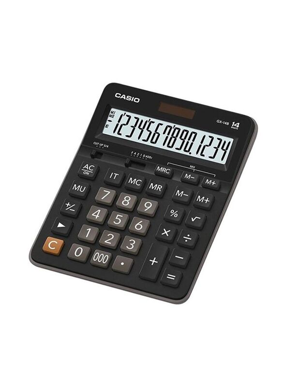 Casio 14-Digits Practical Calculator, GX14B, Black