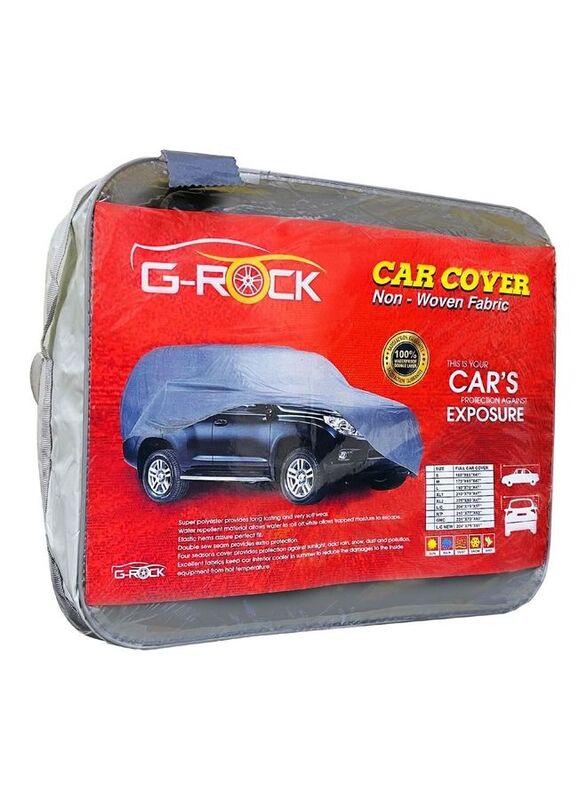 G-Rock Premium Protective Car Body Cover for Hyundai Elantra, Grey