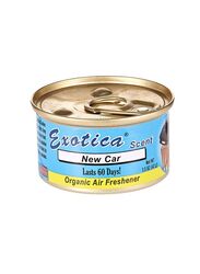 Exotica 2 x 42g New Car Scent Organic Car Air Freshener, Blue