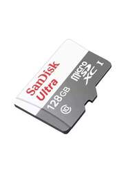 Sandisk 128GB miniSDXC Memory Card, White/Grey