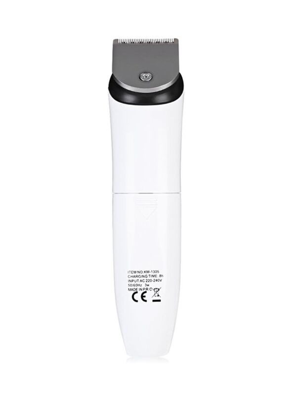 Kemei Rechargeable Electric Professional Hair Trimmer, Km - 1305, White/Gold