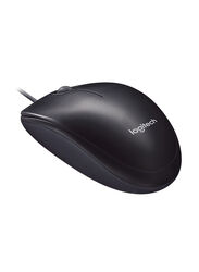 Logitech M90 Wired Optical Mouse, Black