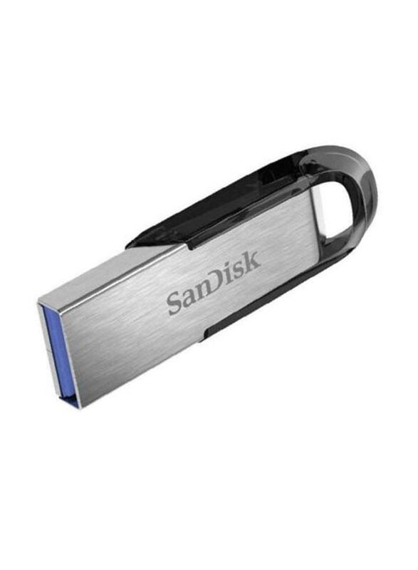 SanDisk 16GB Ultra Flair USB Flash Drive, Silver/Black