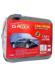 G-Rock Premium Protective All Weather Waterproof & UV Protection Car Cover for Renault Symbol, Grey