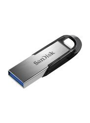 SanDisk 16GB Ultra Flair USB Flash Drive, Silver/Black