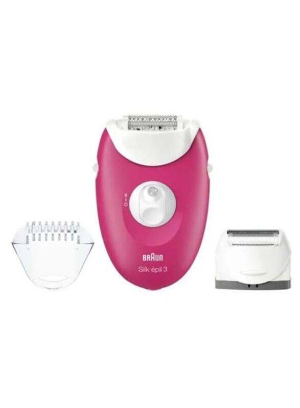 

Braun Silk Epil 3 Corded Hair Epilator, Pink/White